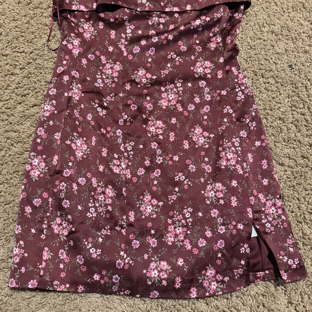 Floral Brown Dress